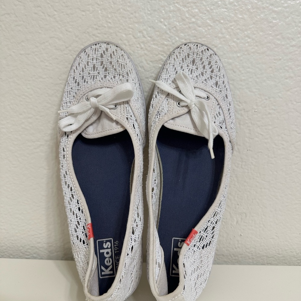 Keds Women's White Lace Sneakers